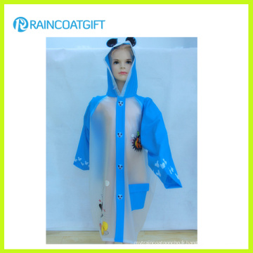 Manteau de pluie mignon de PVC de conception enfants Rvc-041